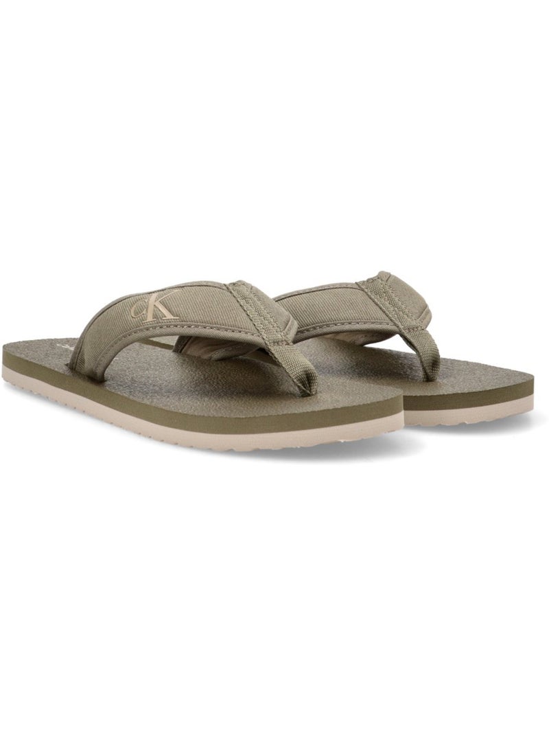 Chanclas Sandalias Playa Dedo Hombre Suela Plana - Calvin Klein Beige - Kiabi