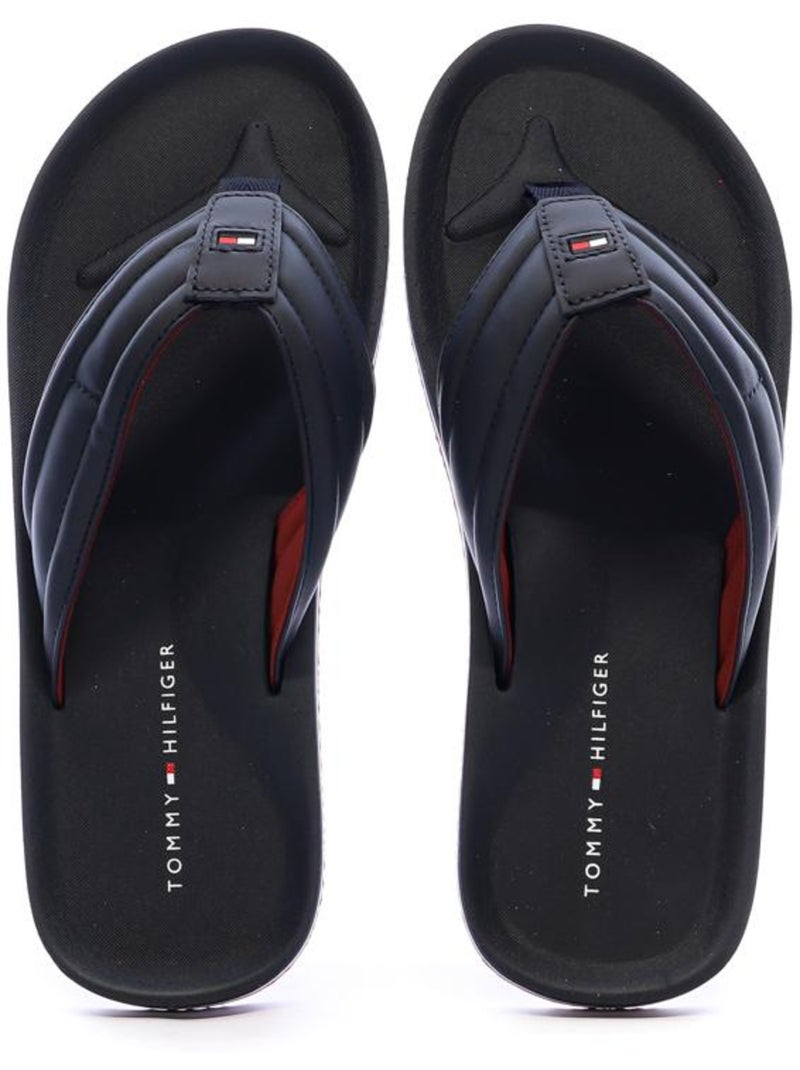 Chanclas Sandalias Playa Dedo Hombre Suela Plana - Tommy Hilfiger Azul marino - Kiabi