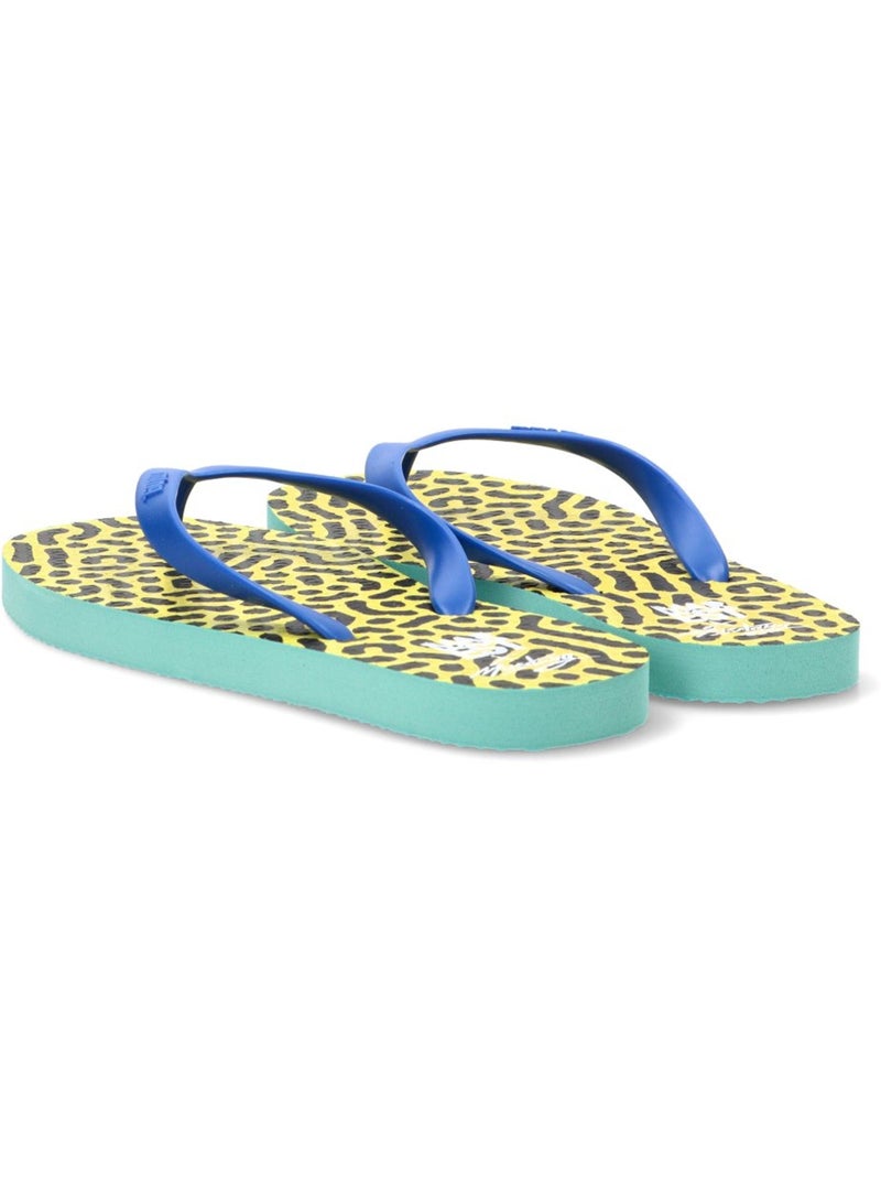 Chanclas Sandalias Playa Dedo Mujer Suela Plana - Mustang Amarillo - Kiabi