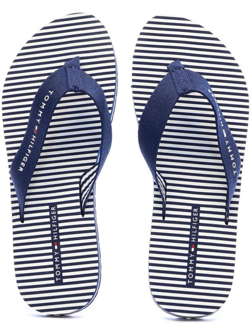 Chanclas Sandalias Playa Dedo Mujer Suela Plana - Tommy Hilfiger Azul marino - Kiabi