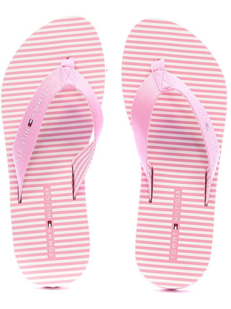 Chanclas Sandalias Playa Dedo Mujer Suela Plana - Tommy Hilfiger Rosa - Kiabi