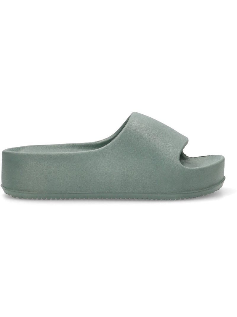 Chanclas Sandalias Playa Pala Mujer Suela Doble - Xti Verde - Kiabi