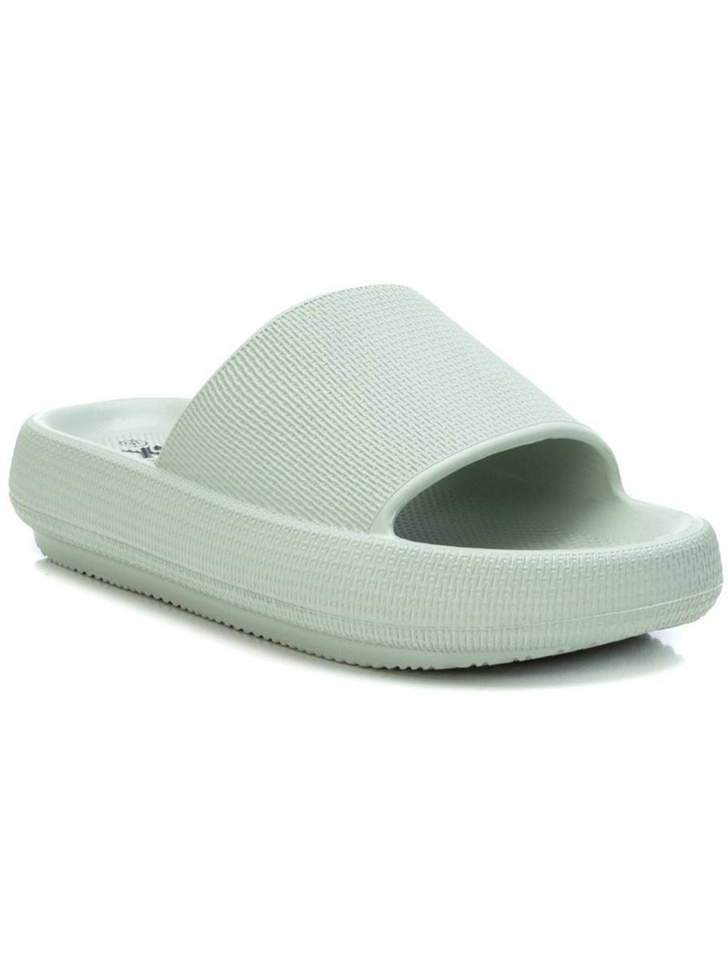 Chanclas Sandalias Playa Pala Mujer Suela Plana - Xti Verde - Kiabi