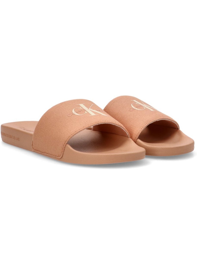 Chanclas Sandalias Playa Sandalia Playa Mujer Suela Plana - Calvin Klein Coral - Kiabi