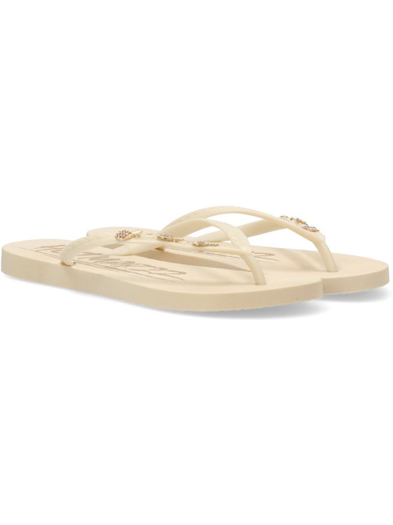 Chanclas Sandalias Playa Sandalia Playa Mujer Suela Plana - Etika Beige - Kiabi