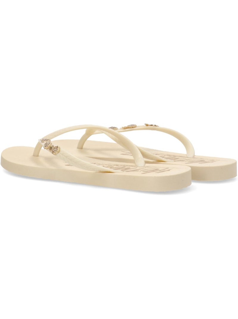 Chanclas Sandalias Playa Sandalia Playa Mujer Suela Plana - Etika Beige - Kiabi