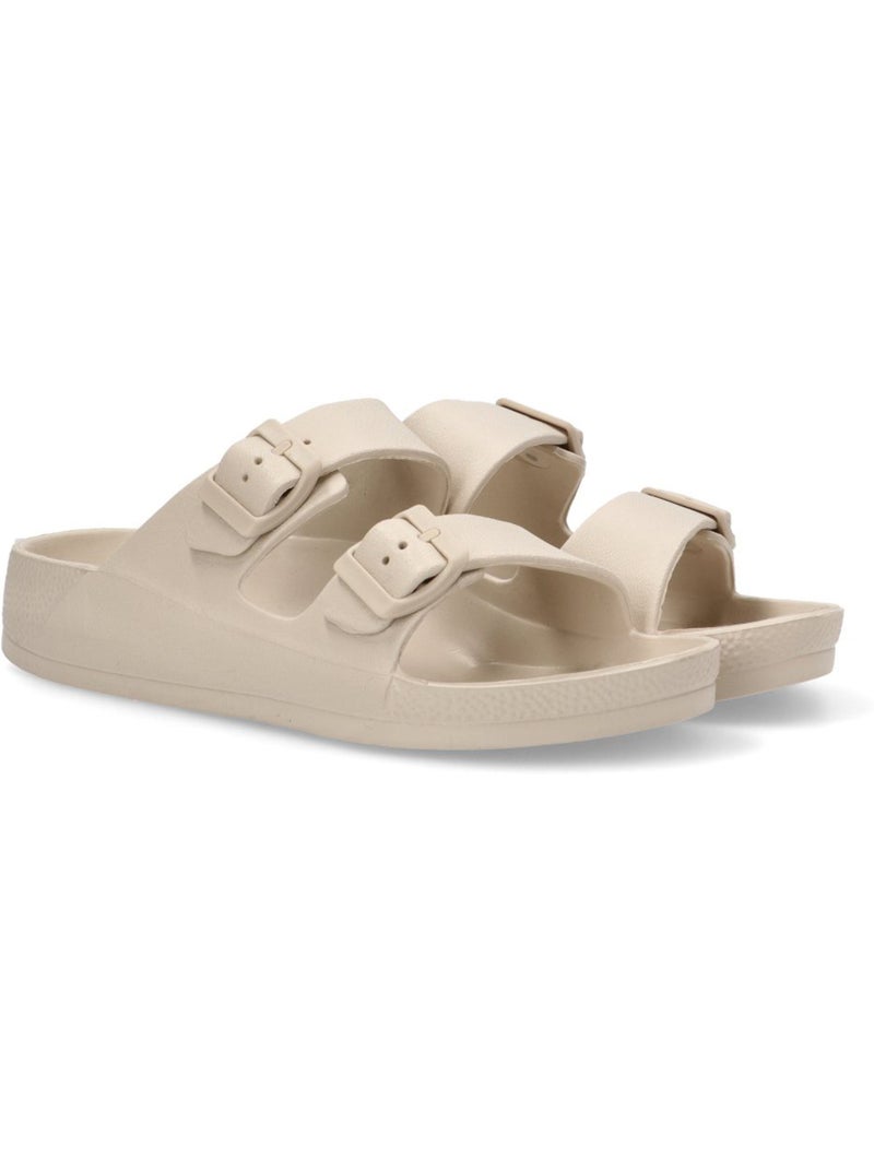 Chanclas Sandalias Playa Sandalia Playa Mujer Suela Plana - Etika Beige - Kiabi