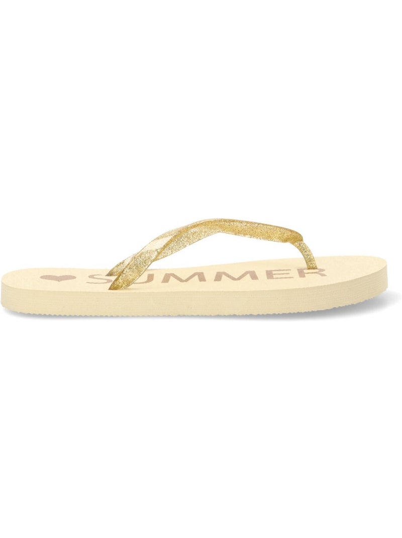 Chanclas Sandalias Playa Sandalia Playa Mujer Suela Plana - Etika Blanco - Kiabi