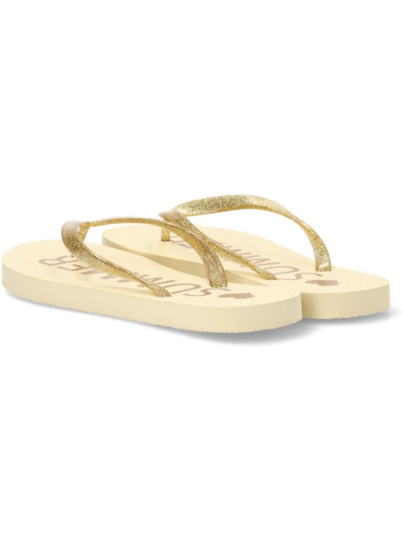 Chanclas Sandalias Playa Sandalia Playa Mujer Suela Plana - Etika Blanco - Kiabi