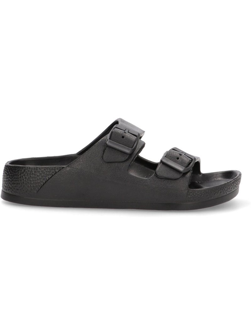 Chanclas Sandalias Playa Sandalia Playa Mujer Suela Plana - Etika Negro - Kiabi