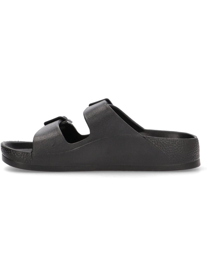 Chanclas Sandalias Playa Sandalia Playa Mujer Suela Plana - Etika Negro - Kiabi