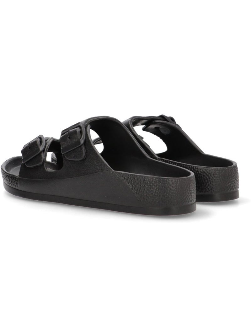 Chanclas Sandalias Playa Sandalia Playa Mujer Suela Plana - Etika Negro - Kiabi
