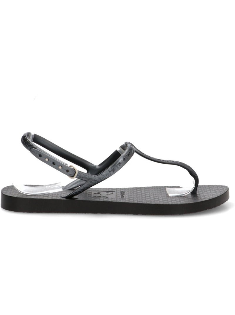 Chanclas Sandalias Playa Sandalia Playa Mujer Suela Plana - Etika Negro - Kiabi