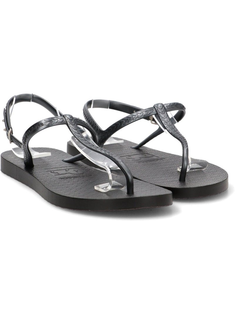 Chanclas Sandalias Playa Sandalia Playa Mujer Suela Plana - Etika Negro - Kiabi