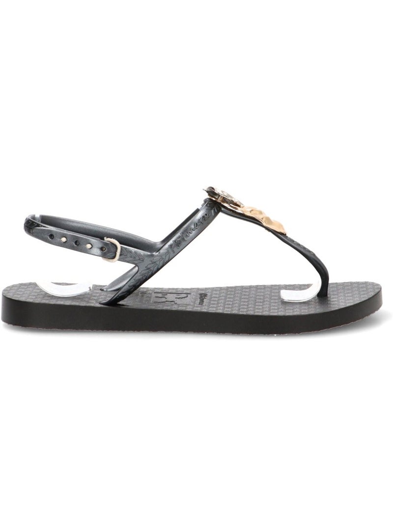 Chanclas Sandalias Playa Sandalia Playa Mujer Suela Plana - Etika Negro - Kiabi
