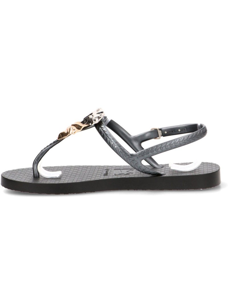 Chanclas Sandalias Playa Sandalia Playa Mujer Suela Plana - Etika Negro - Kiabi