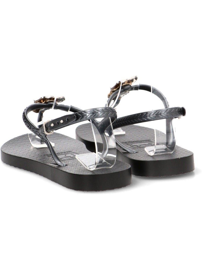 Chanclas Sandalias Playa Sandalia Playa Mujer Suela Plana - Etika Negro - Kiabi