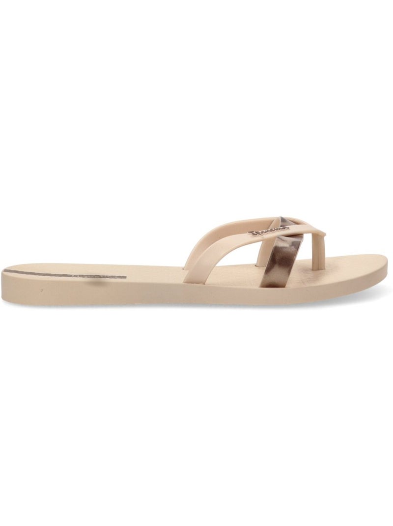 Chanclas Sandalias Playa Sandalia Playa Mujer Suela Plana - Ipanema Beige - Kiabi