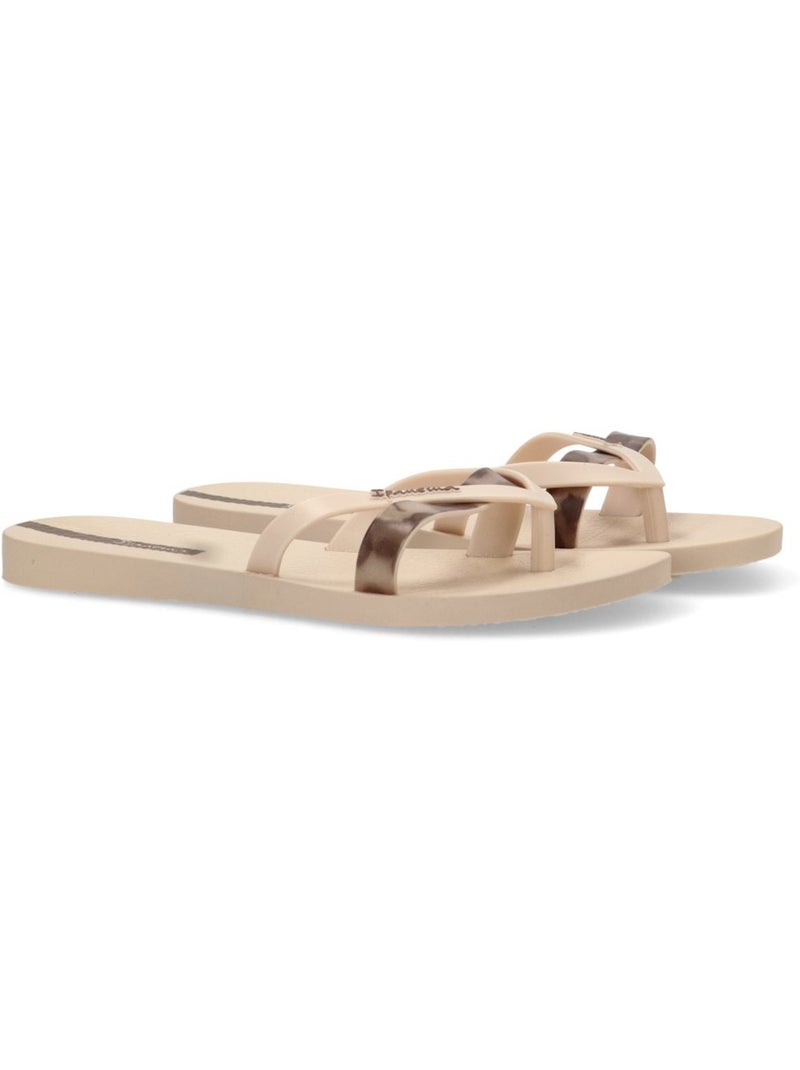Chanclas Sandalias Playa Sandalia Playa Mujer Suela Plana - Ipanema Beige - Kiabi