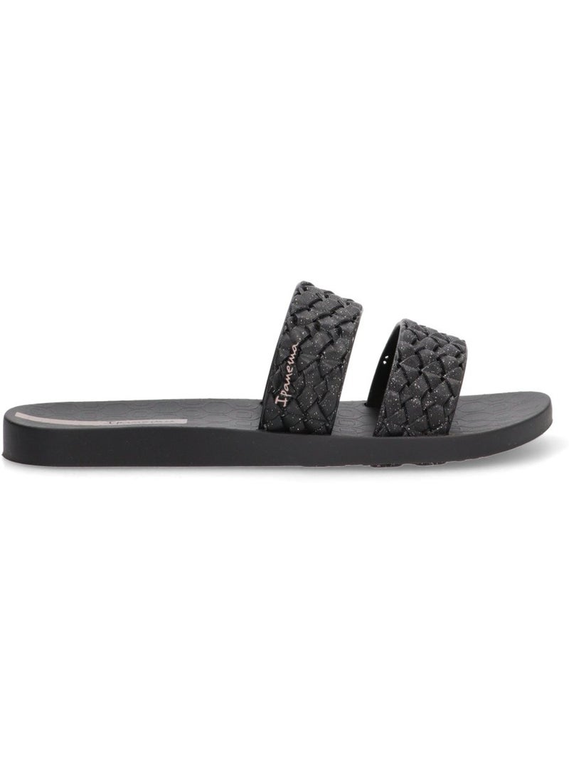 Chanclas Sandalias Playa Sandalia Playa Mujer Suela Plana - Ipanema Negro - Kiabi