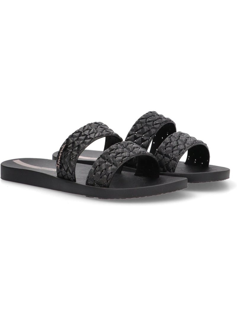 Chanclas Sandalias Playa Sandalia Playa Mujer Suela Plana - Ipanema Negro - Kiabi