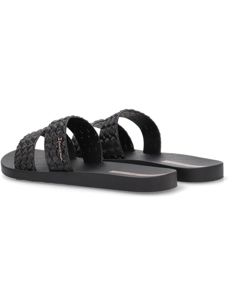 Chanclas Sandalias Playa Sandalia Playa Mujer Suela Plana - Ipanema Negro - Kiabi