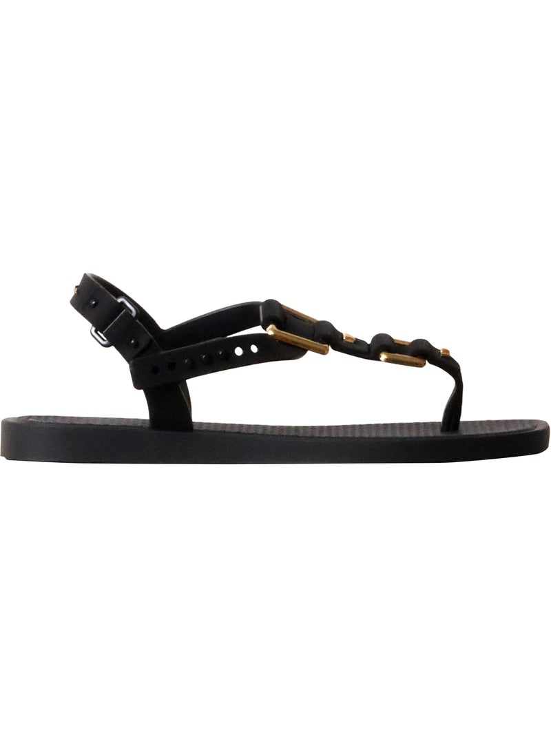 Chanclas Sandalias Playa Sandalia Playa Mujer Suela Plana - Ipanema Negro - Kiabi