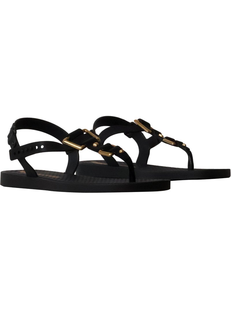 Chanclas Sandalias Playa Sandalia Playa Mujer Suela Plana - Ipanema Negro - Kiabi