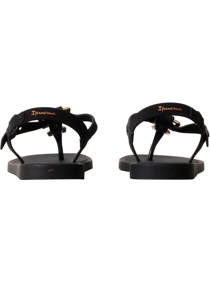 Chanclas Sandalias Playa Sandalia Playa Mujer Suela Plana - Ipanema Negro - Kiabi