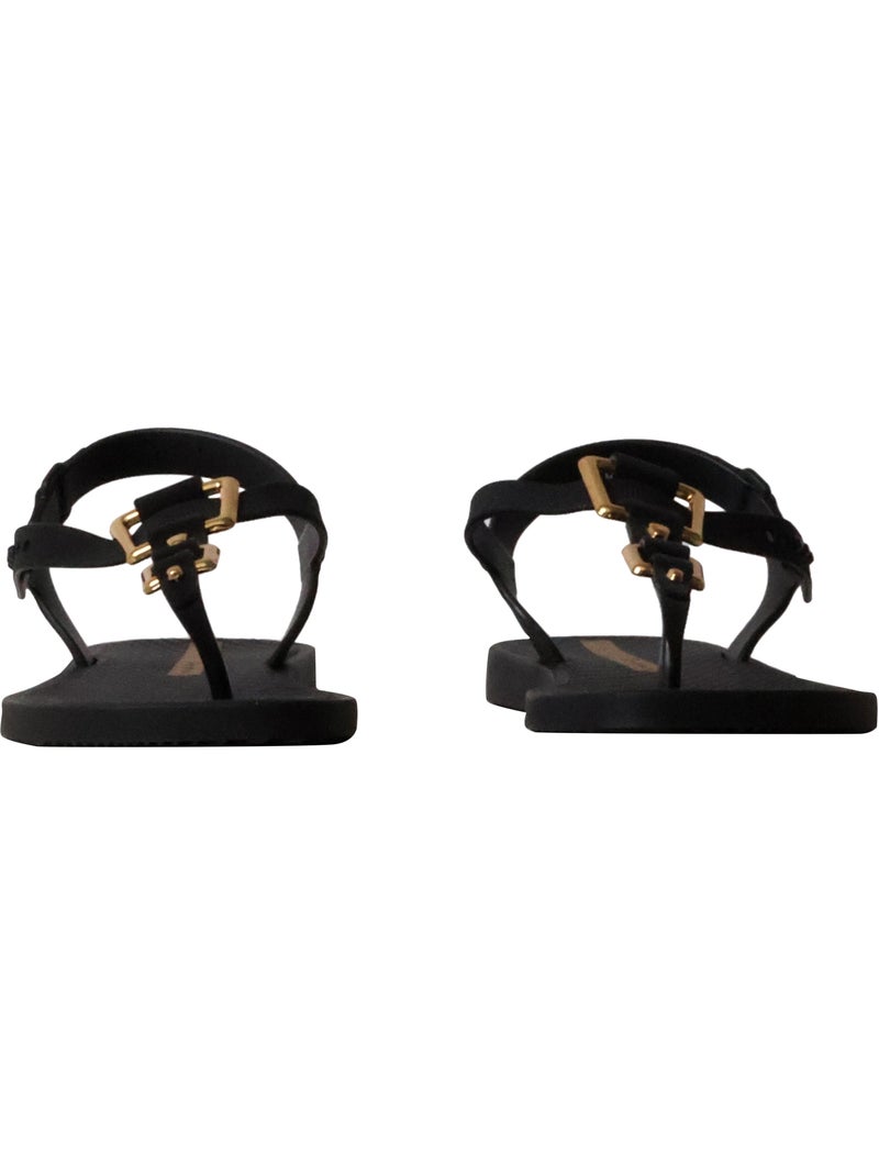 Chanclas Sandalias Playa Sandalia Playa Mujer Suela Plana - Ipanema Negro - Kiabi