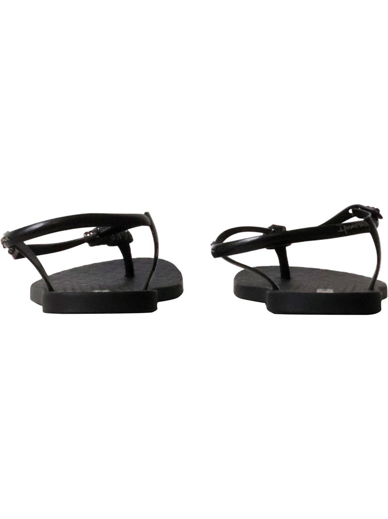 Chanclas Sandalias Playa Sandalia Playa Mujer Suela Plana - Ipanema Negro - Kiabi