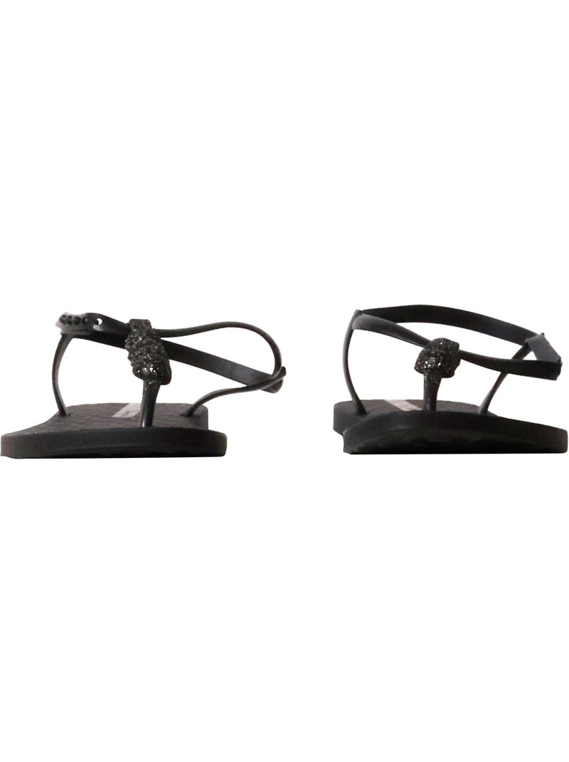 Chanclas Sandalias Playa Sandalia Playa Mujer Suela Plana - Ipanema Negro - Kiabi