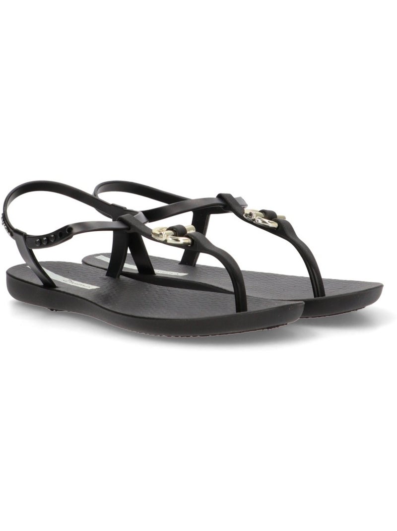 Chanclas Sandalias Playa Sandalia Playa Mujer Suela Plana - Ipanema Negro - Kiabi