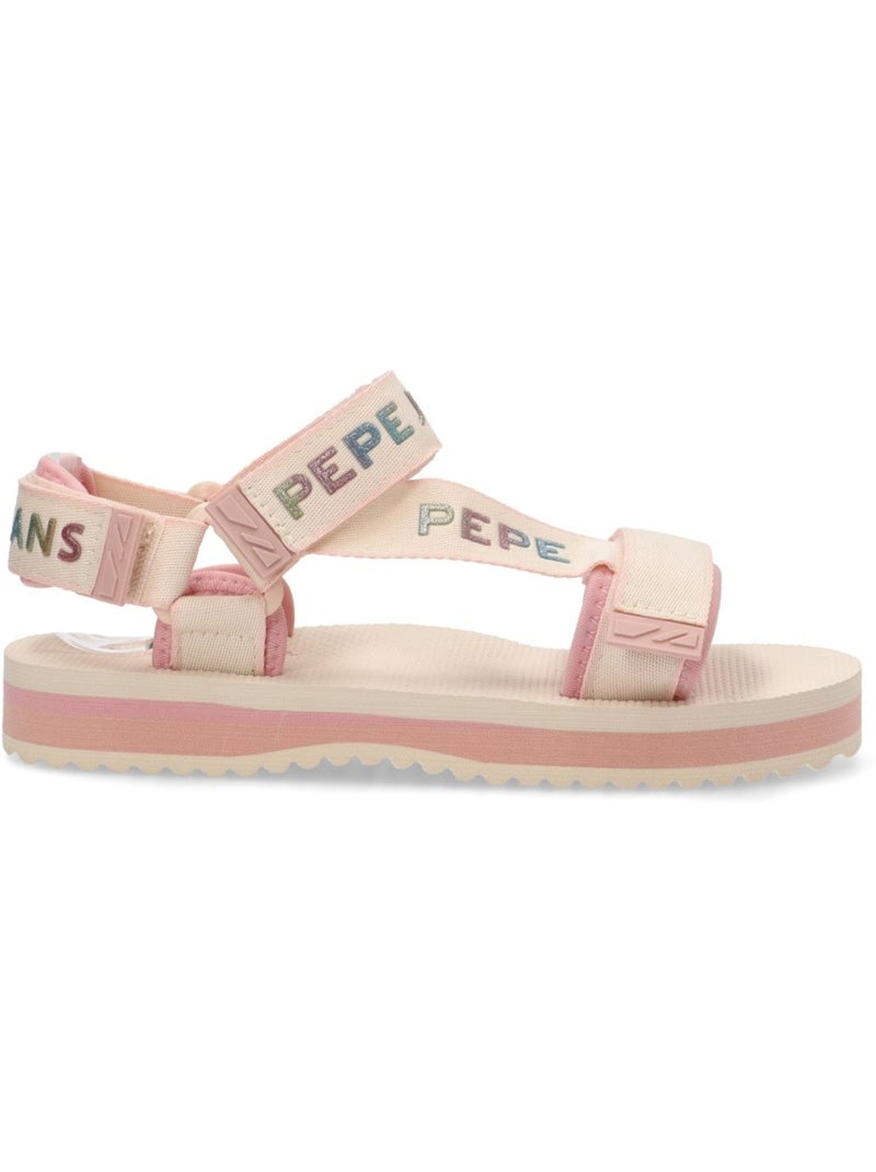 Chanclas sandalias playa sandalia playa mujer suela plana - pepe jeans Beige - Kiabi