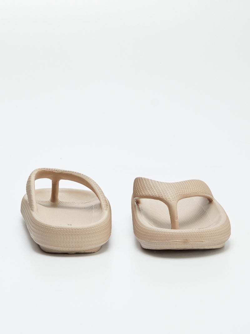 Chanclas suela chunky BEIGE - Kiabi