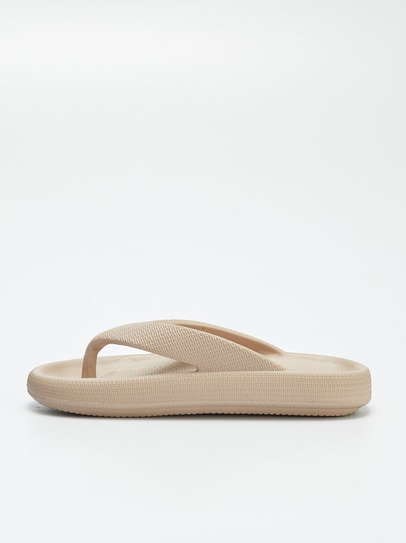 Chanclas suela chunky BEIGE - Kiabi