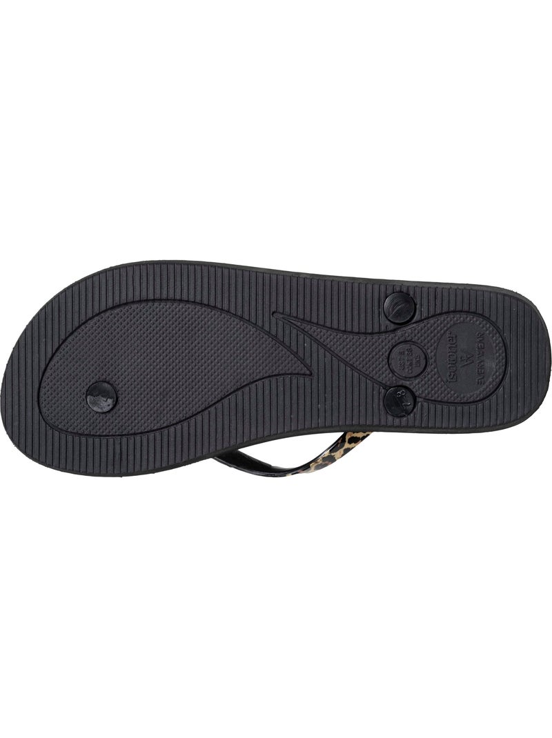Chanclas Suela cómoda y ligera, Sandalias de playa, Sandalias de piscina  Isotoner Negro Marrón - Kiabi