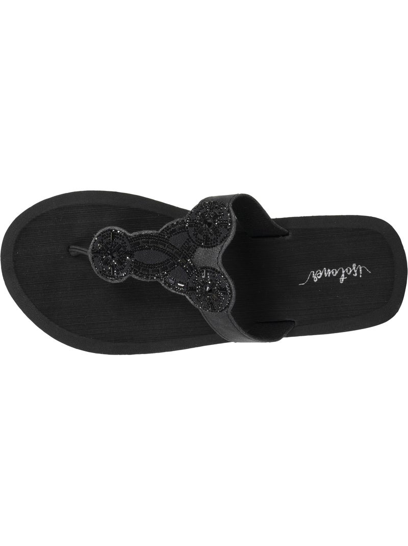 Chanclas suela sintética, espacio entre los dedos cómodo, ligera para caminar con  isotoner Negro - Kiabi