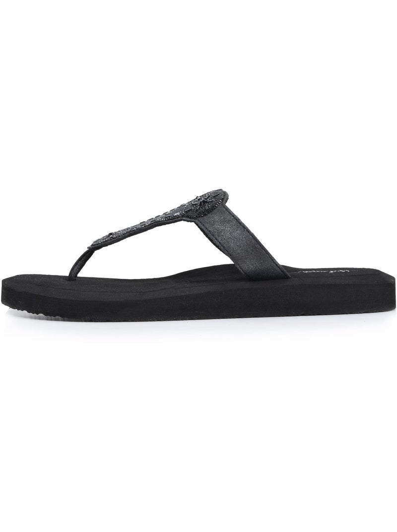 Chanclas suela sintética, espacio entre los dedos cómodo, ligera para caminar con  isotoner Negro - Kiabi