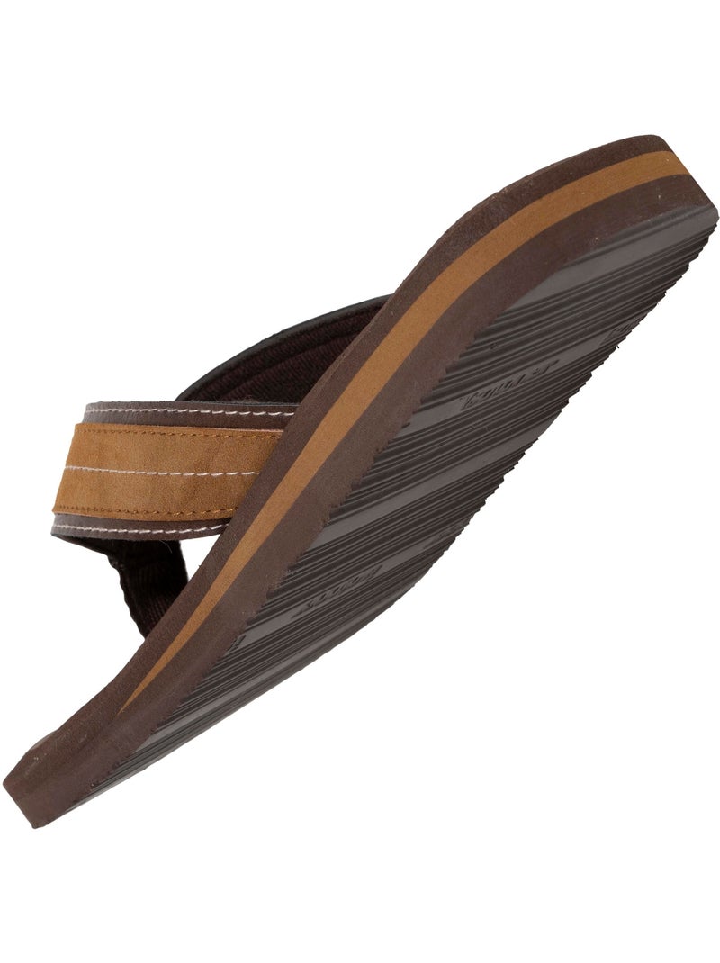 Chanclas suela sintética, puntera cómoda, ligereza para caminar con comodidad  Isotoner Marrón chocolate - Kiabi