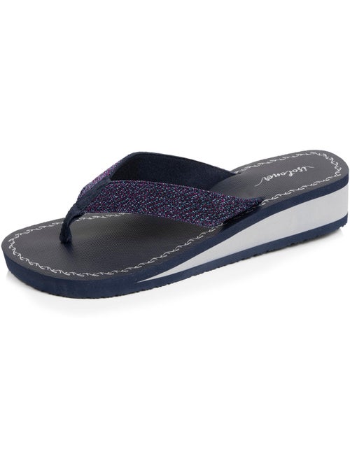 Chanclas Tacón de 4 cm, suela cómoda y ligera, sandalia de playa, sandalia de  Isotoner - Kiabi