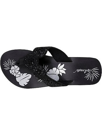 Chanclas Tacón de 4 cm, suela cómoda y ligera, sandalia de playa, sandalia de Isotoner
