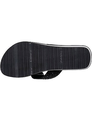 Chanclas Tacón de 4 cm, suela cómoda y ligera, sandalia de playa, sandalia de Isotoner