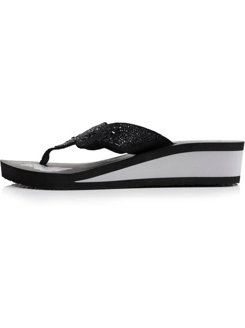 Chanclas Tacón de 4 cm, suela cómoda y ligera, sandalia de playa, sandalia de  Isotoner - Kiabi
