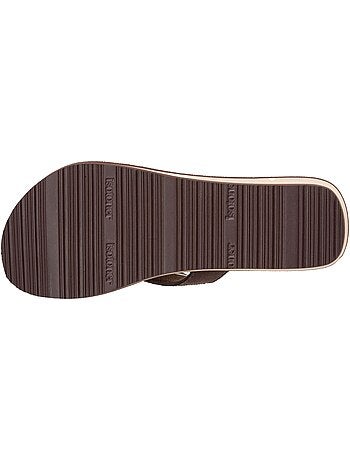 Chanclas Tacón de 4 cm, suela cómoda y ligera, sandalia de playa, sandalia de Isotoner