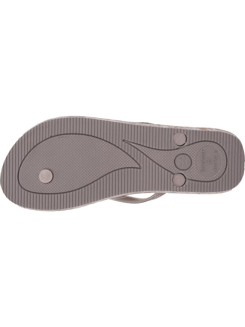 Chanclas ultracómodo y ligero  isotoner Taupe - Kiabi