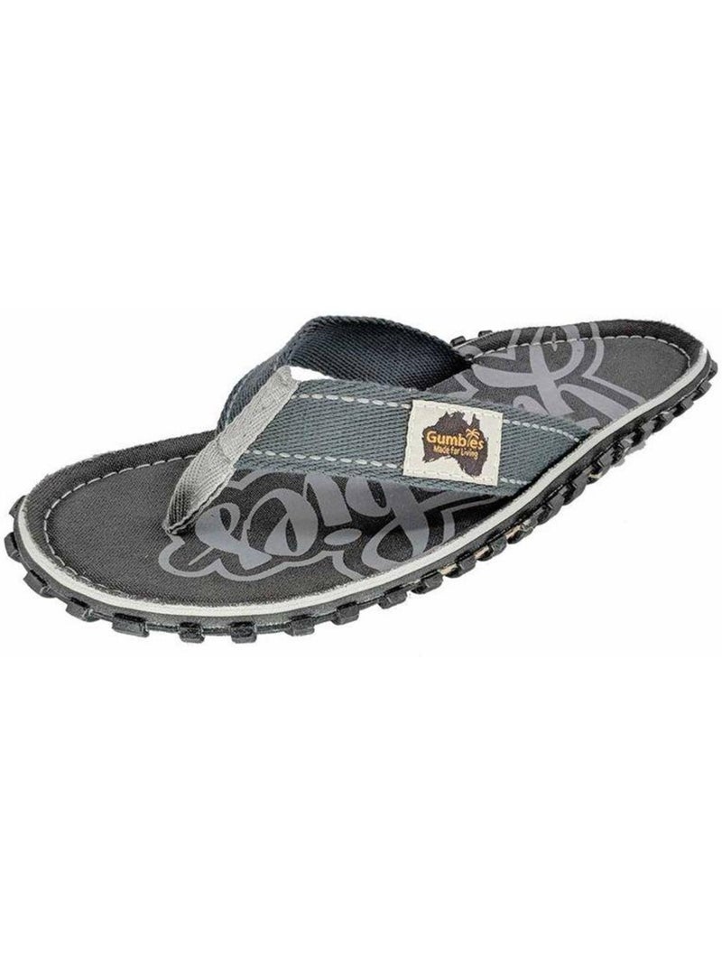 Chancletas diseño estampado de la isla para hombre - gumbies Gris claro - Kiabi
