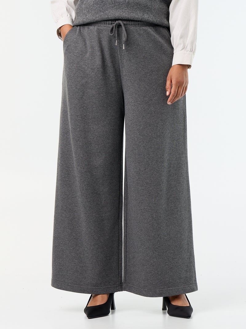 Chándal ancho liso Gris - Kiabi