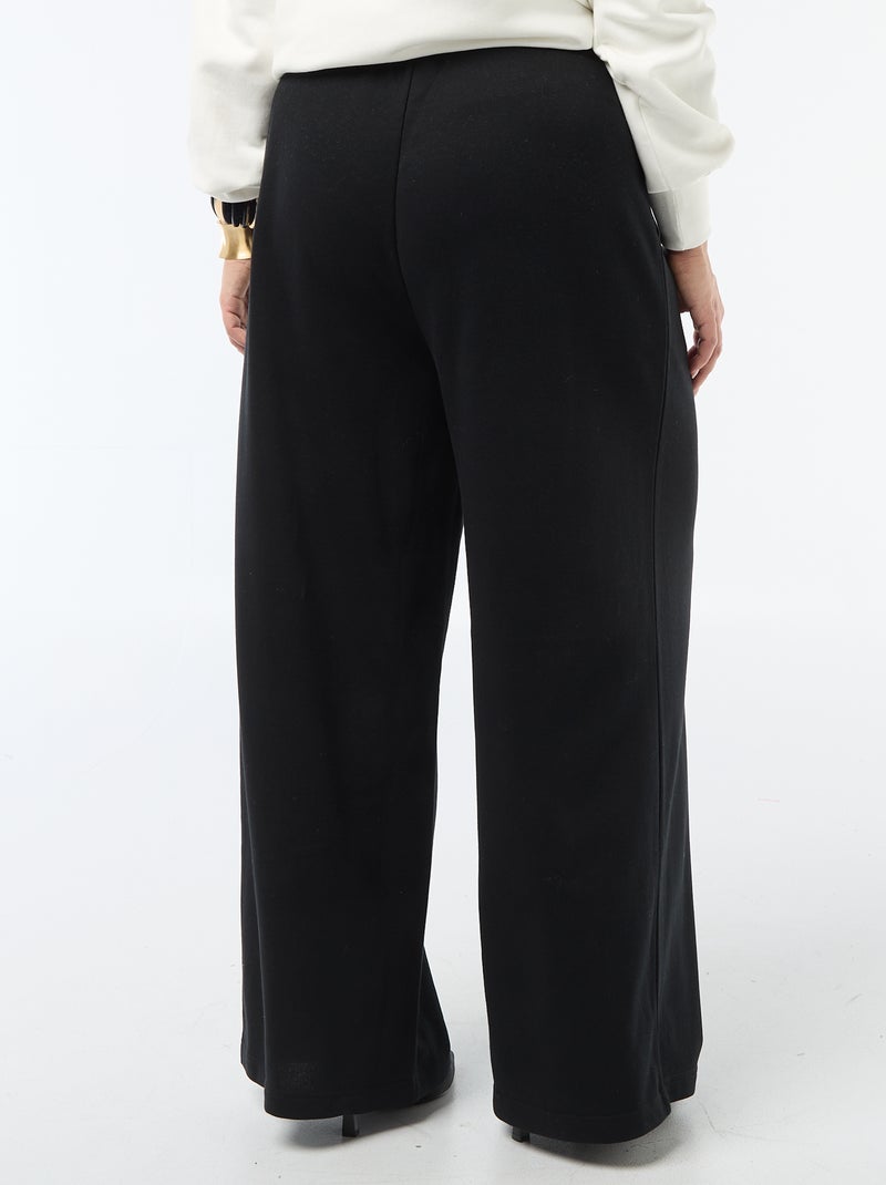 Chándal ancho liso Negro - Kiabi