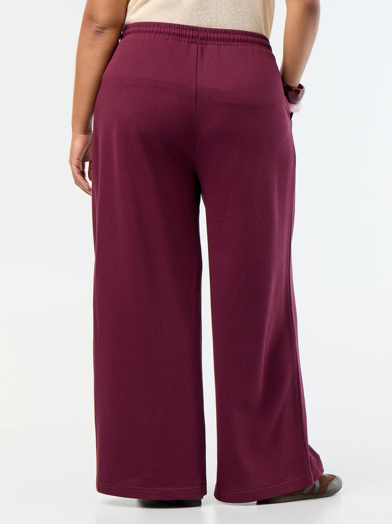 Chándal ancho liso Rosa - Kiabi